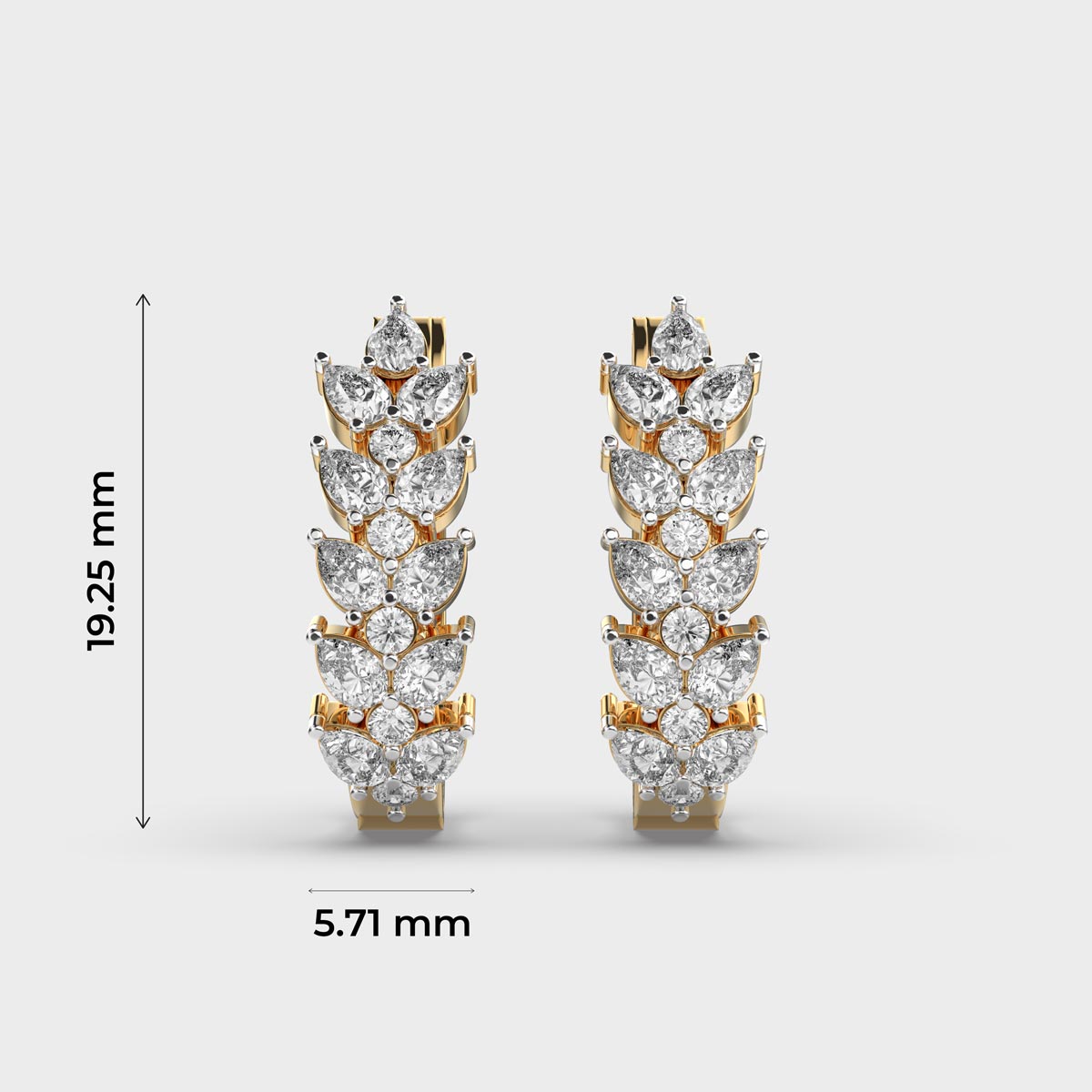 Loaded Garland Diamond Earrings