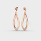 Contemporary Twist Diamond Earrings
