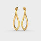 Contemporary Twist Diamond Earrings