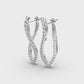 Contemporary Twist Diamond Earrings