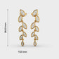 Petals Cascade Diamond Earrings