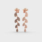 Petals Cascade Diamond Earrings