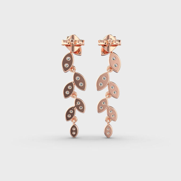 Petals Cascade Diamond Earrings