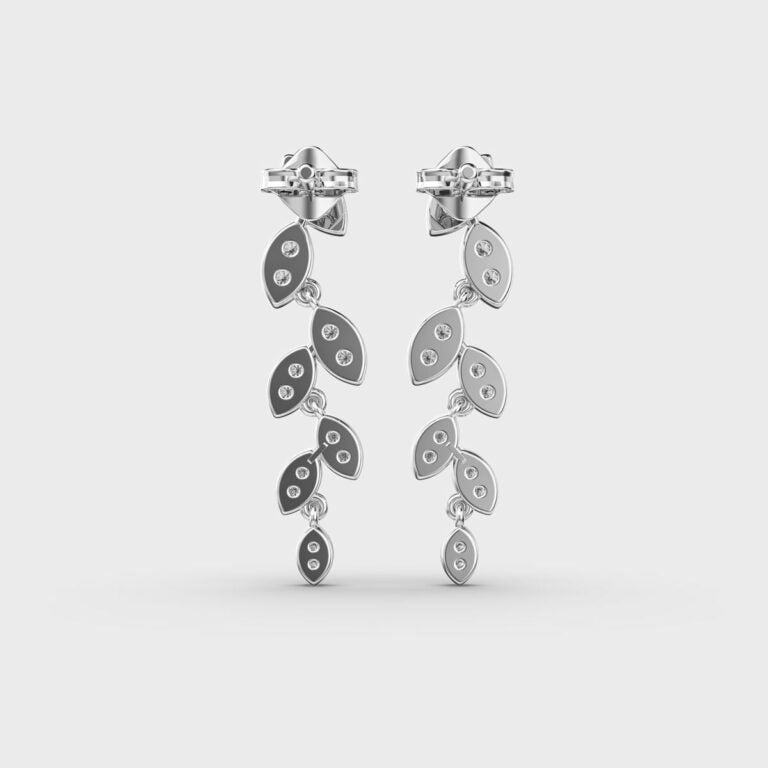 Petals Cascade Diamond Earrings