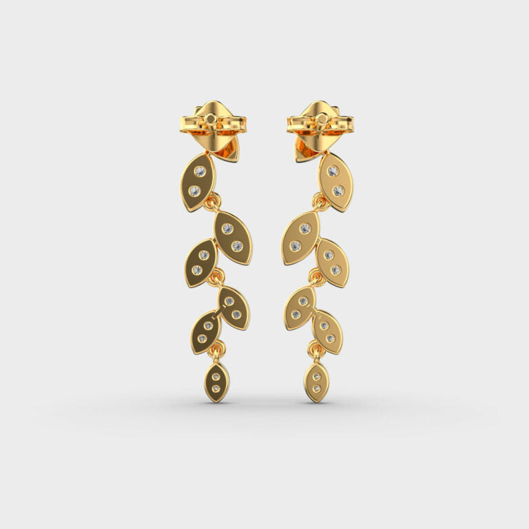 Petals Cascade Diamond Earrings
