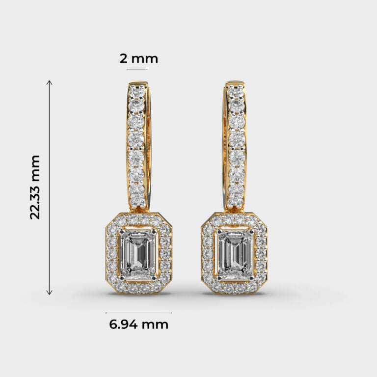 Mystic Radiance Diamond Earrings