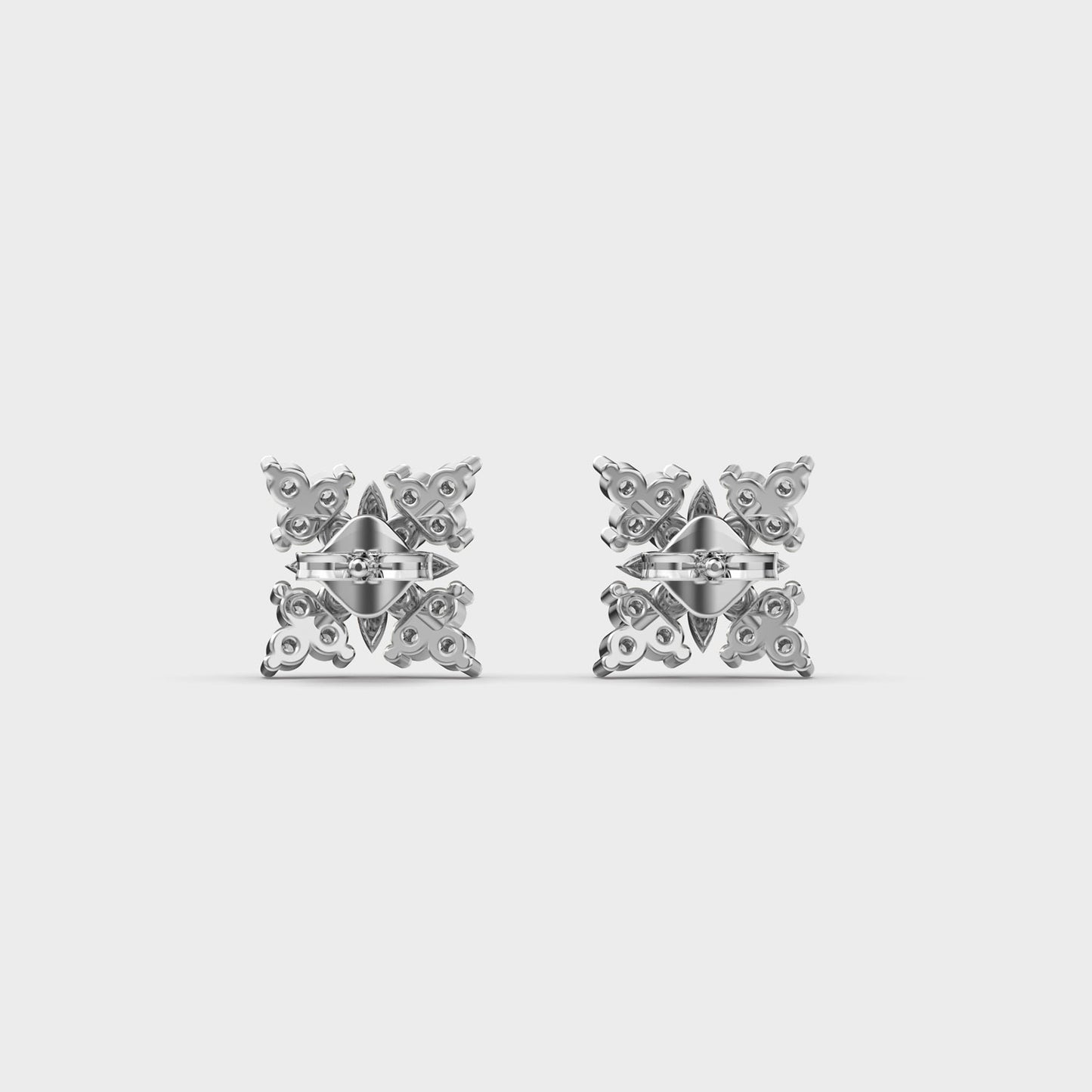 Expressive Petals Diamond Studs