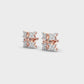 Expressive Petals Diamond Studs