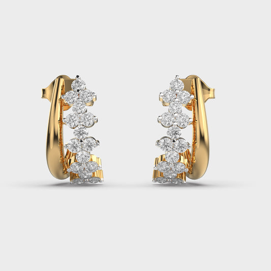 Weaved Together Diamond Earrings