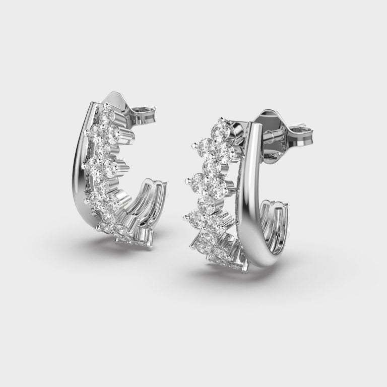 Weaved Together Diamond Earrings