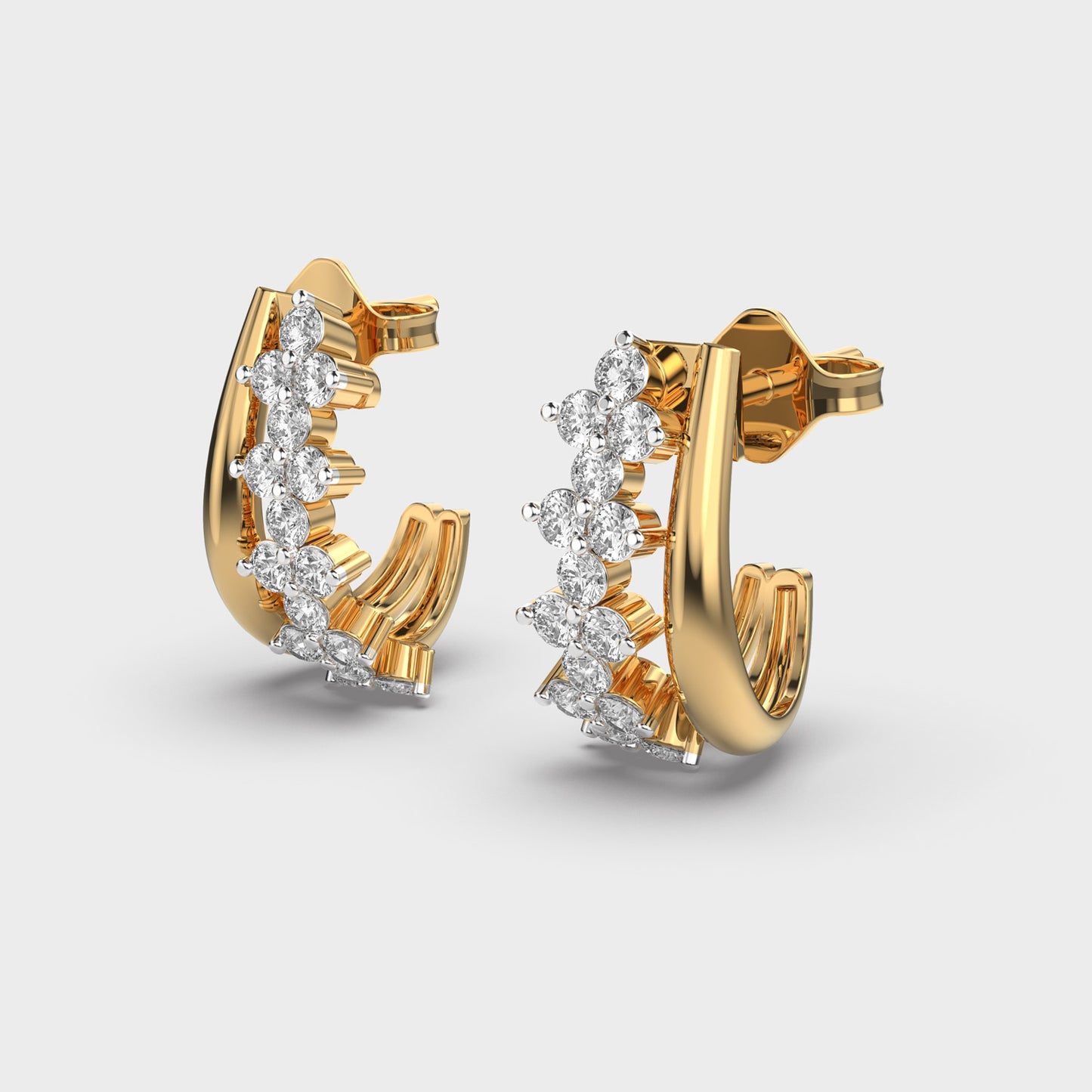 Weaved Together Diamond Earrings