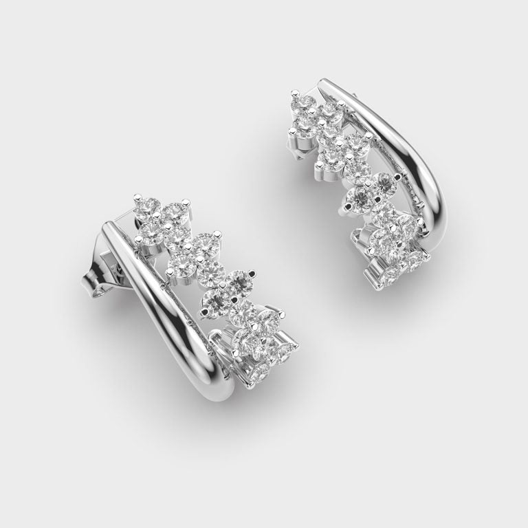 Weaved Together Diamond Earrings