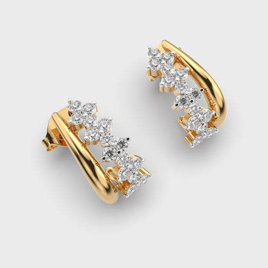 Weaved Together Diamond Earrings