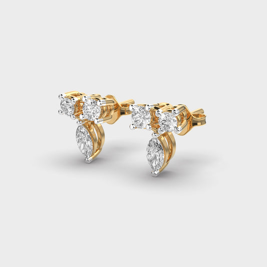 Drawn Toward You Diamond Studs