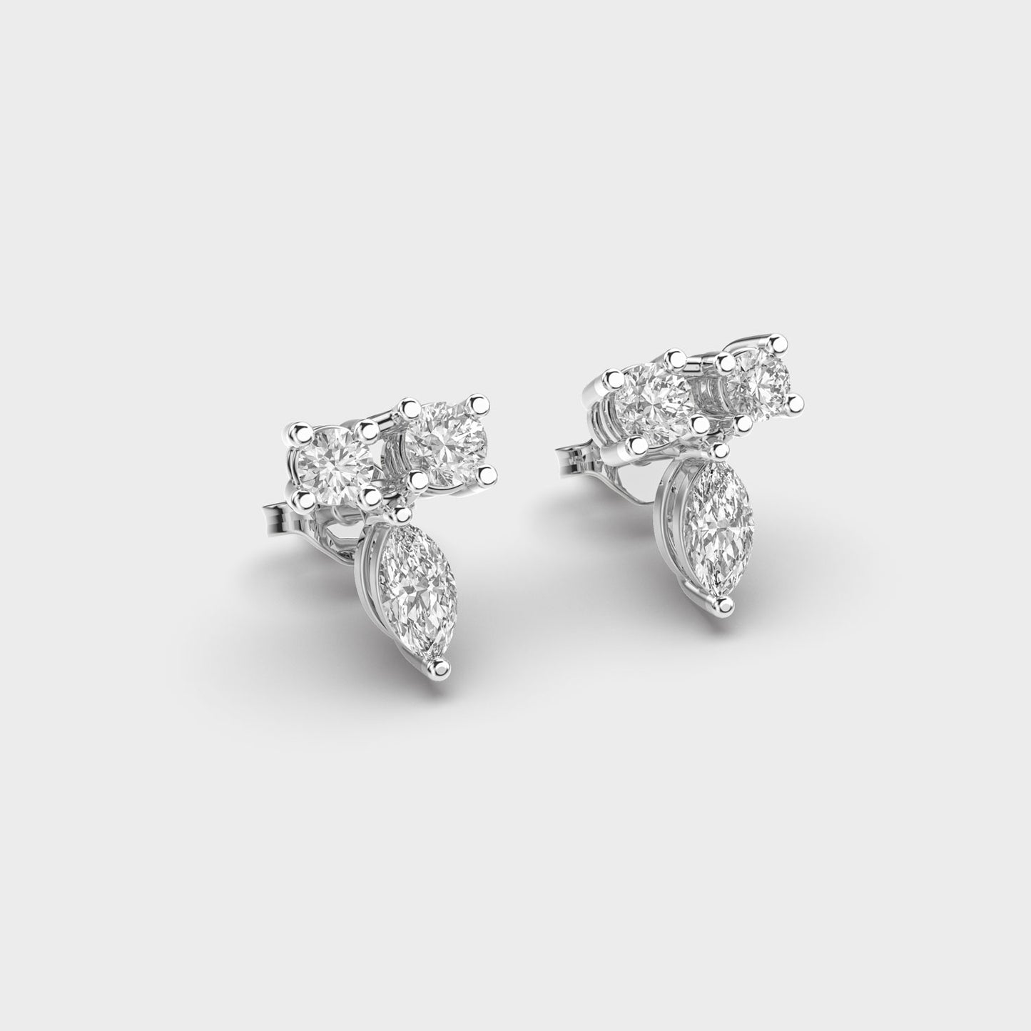 Drawn Toward You Diamond Studs