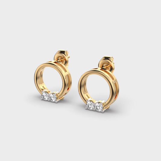 Arctic Glint Diamond Earrings