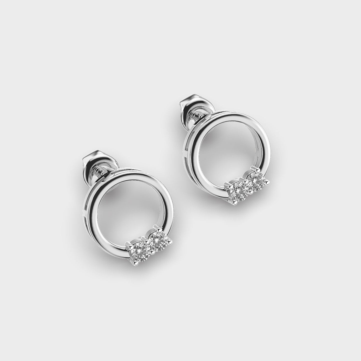 Arctic Glint Diamond Earrings