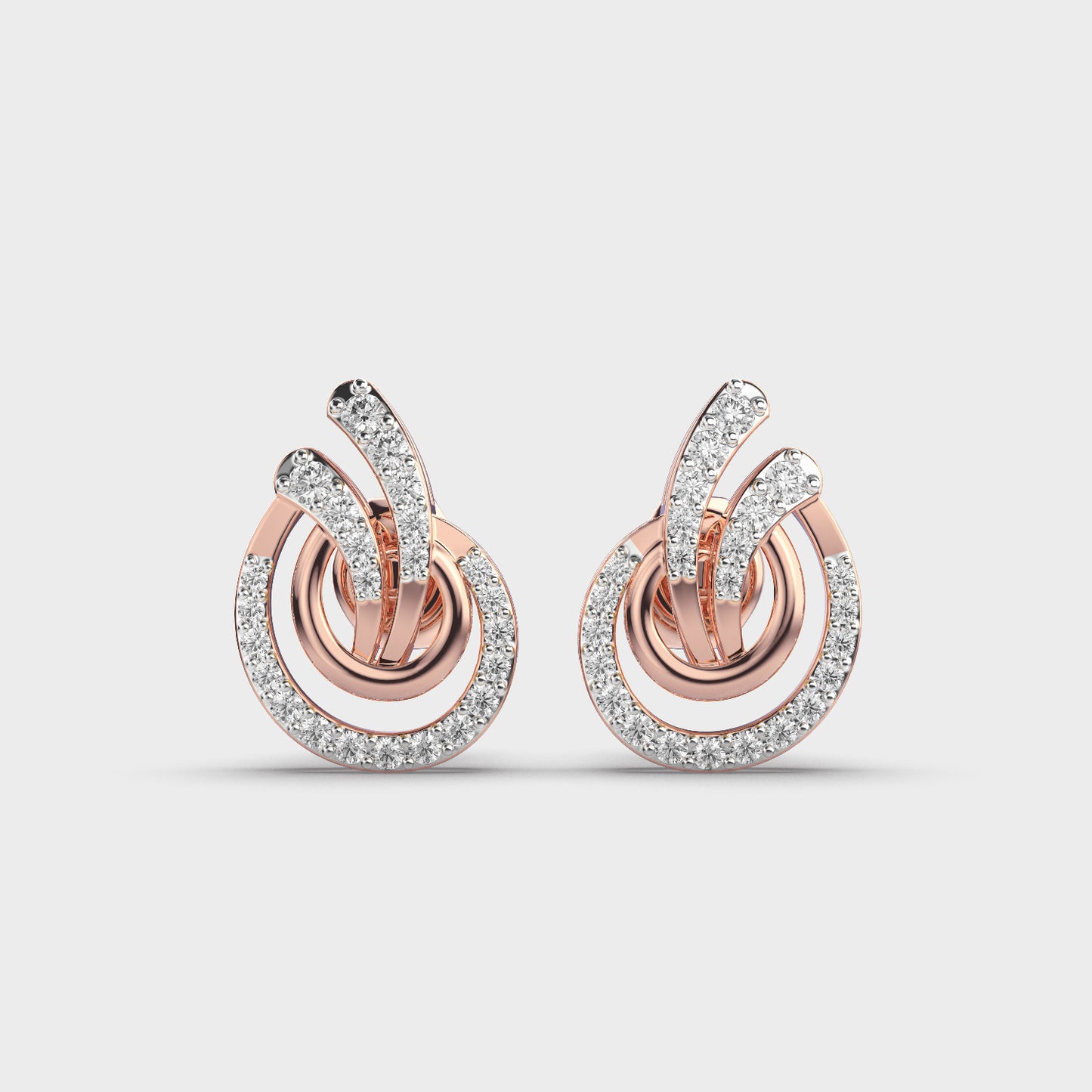 Frosted Flares Diamond Studs