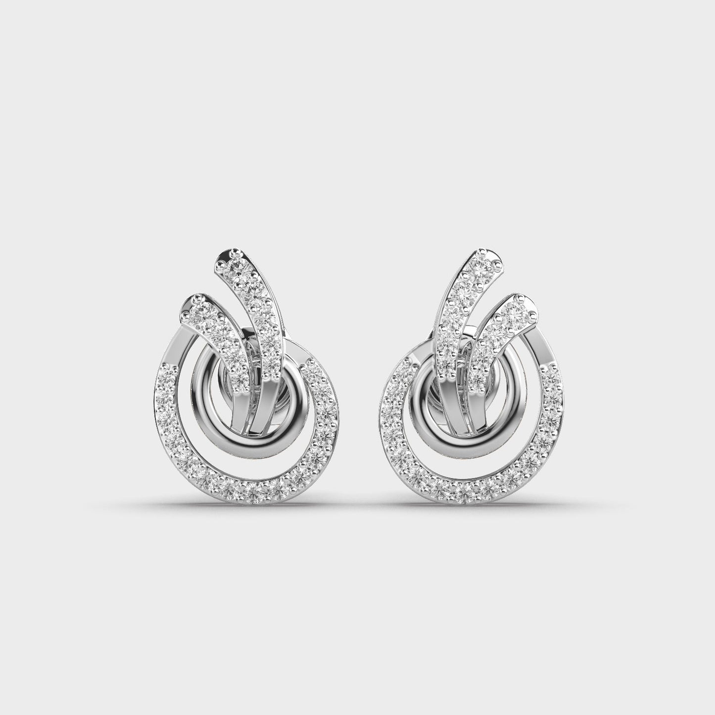 Frosted Flares Diamond Studs