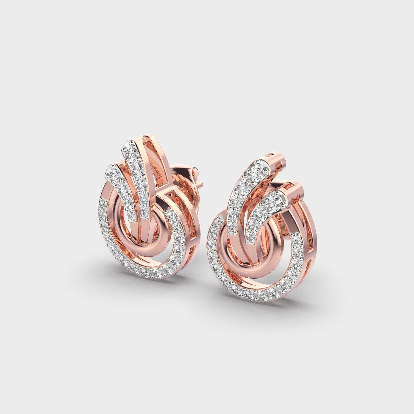 Frosted Flares Diamond Studs