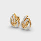 Frosted Flares Diamond Studs