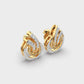 Frosted Flares Diamond Studs
