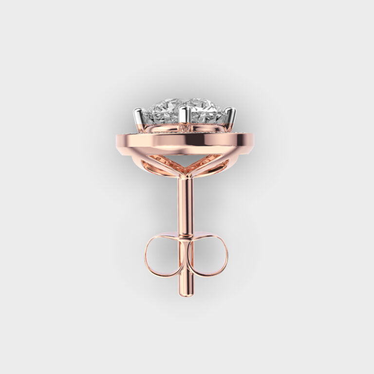 Charming Halo Men’s Diamond Studs