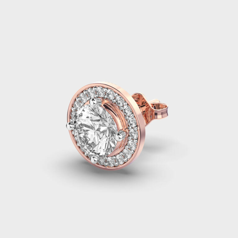 Charming Halo Men’s Diamond Studs
