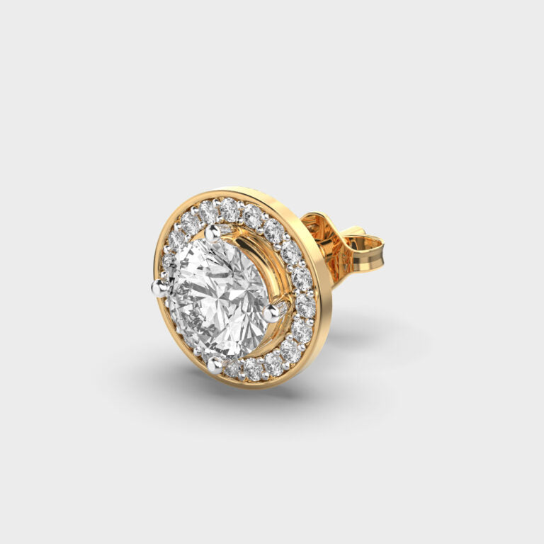 Charming Halo Men’s Diamond Studs