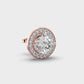Charming Halo Men’s Diamond Studs