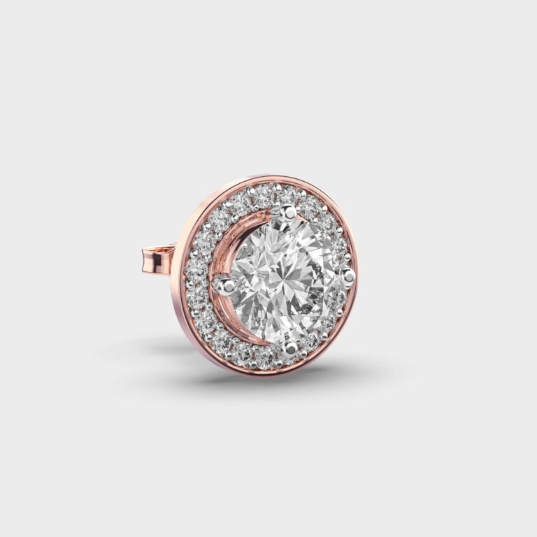 Charming Halo Men’s Diamond Studs