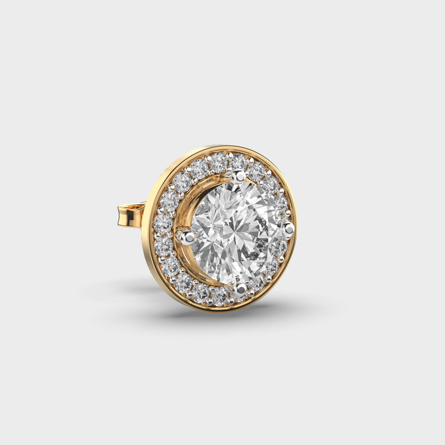 Charming Halo Men’s Diamond Studs