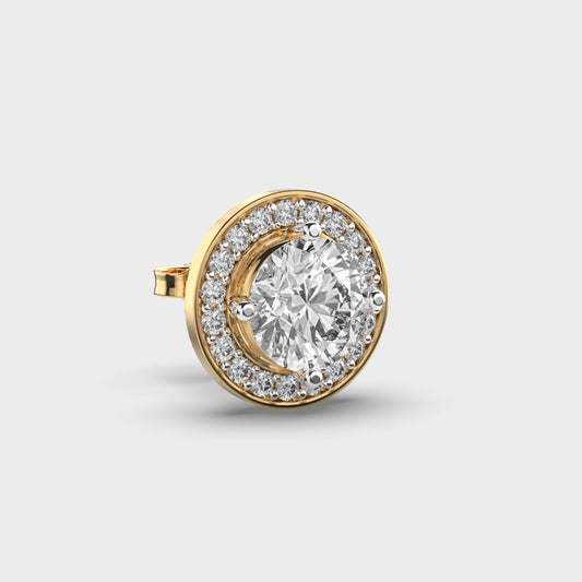 Charming Halo Men’s Diamond Studs