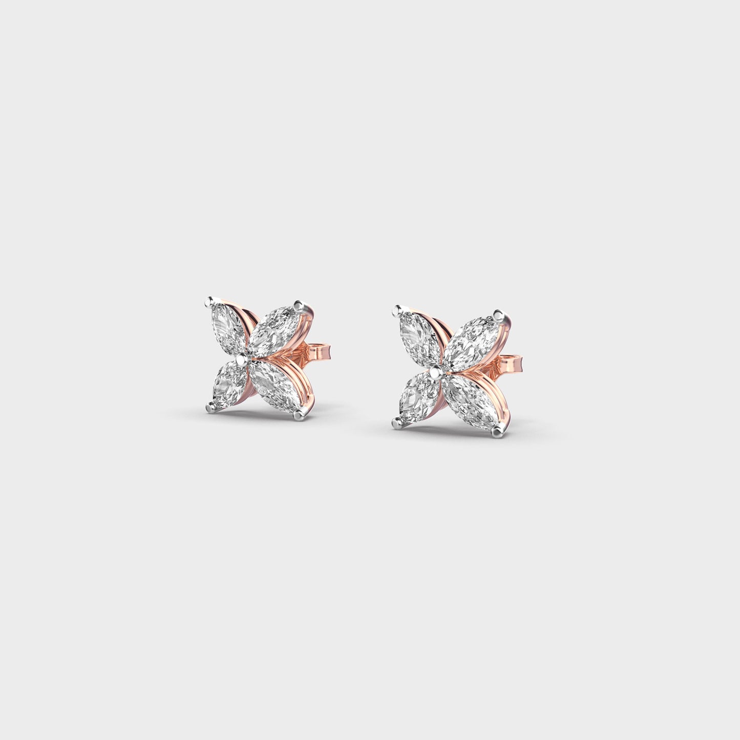 Petite Flora Diamond Studs