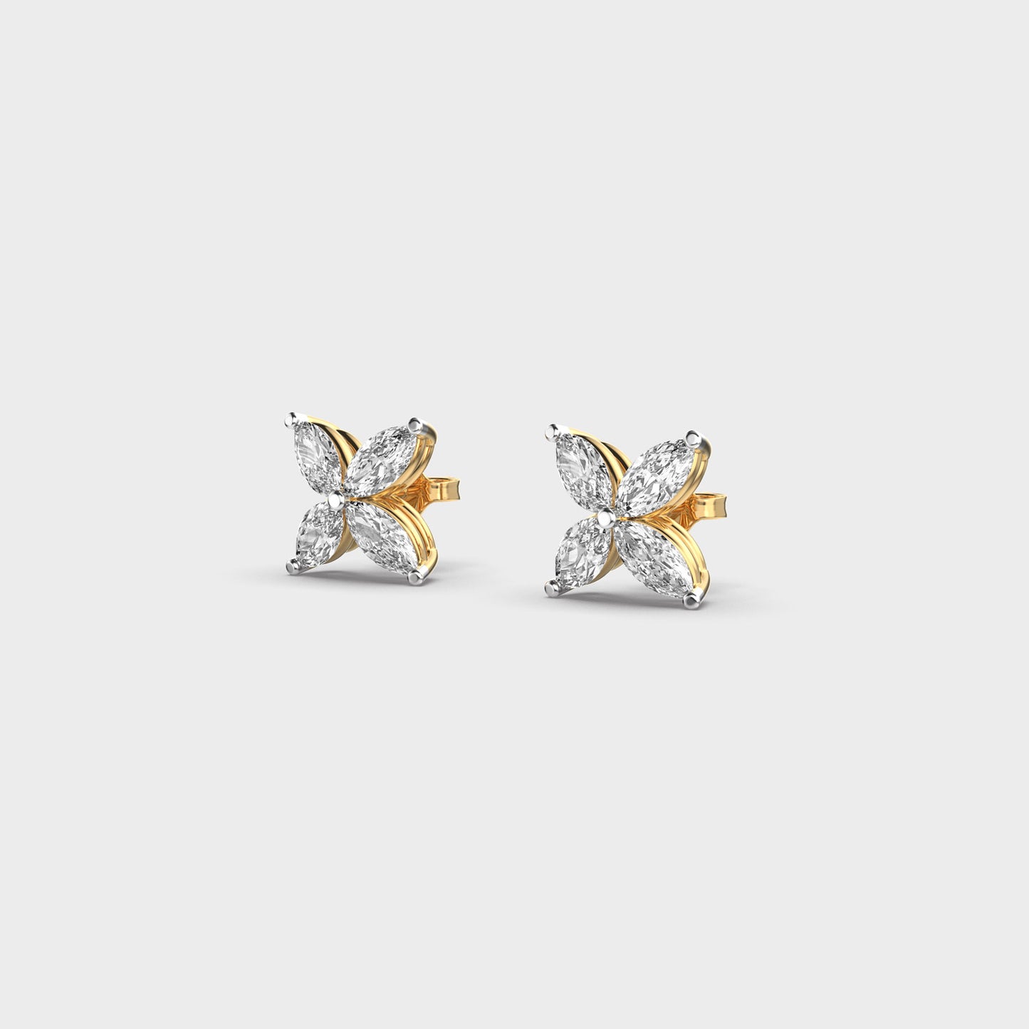 Petite Flora Diamond Studs