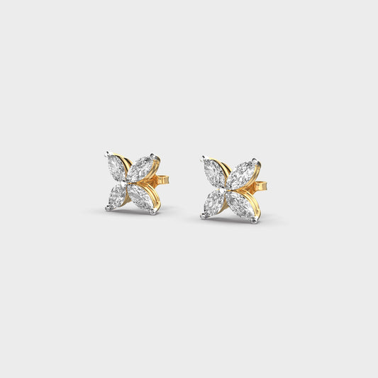 Petite Flora Diamond Studs