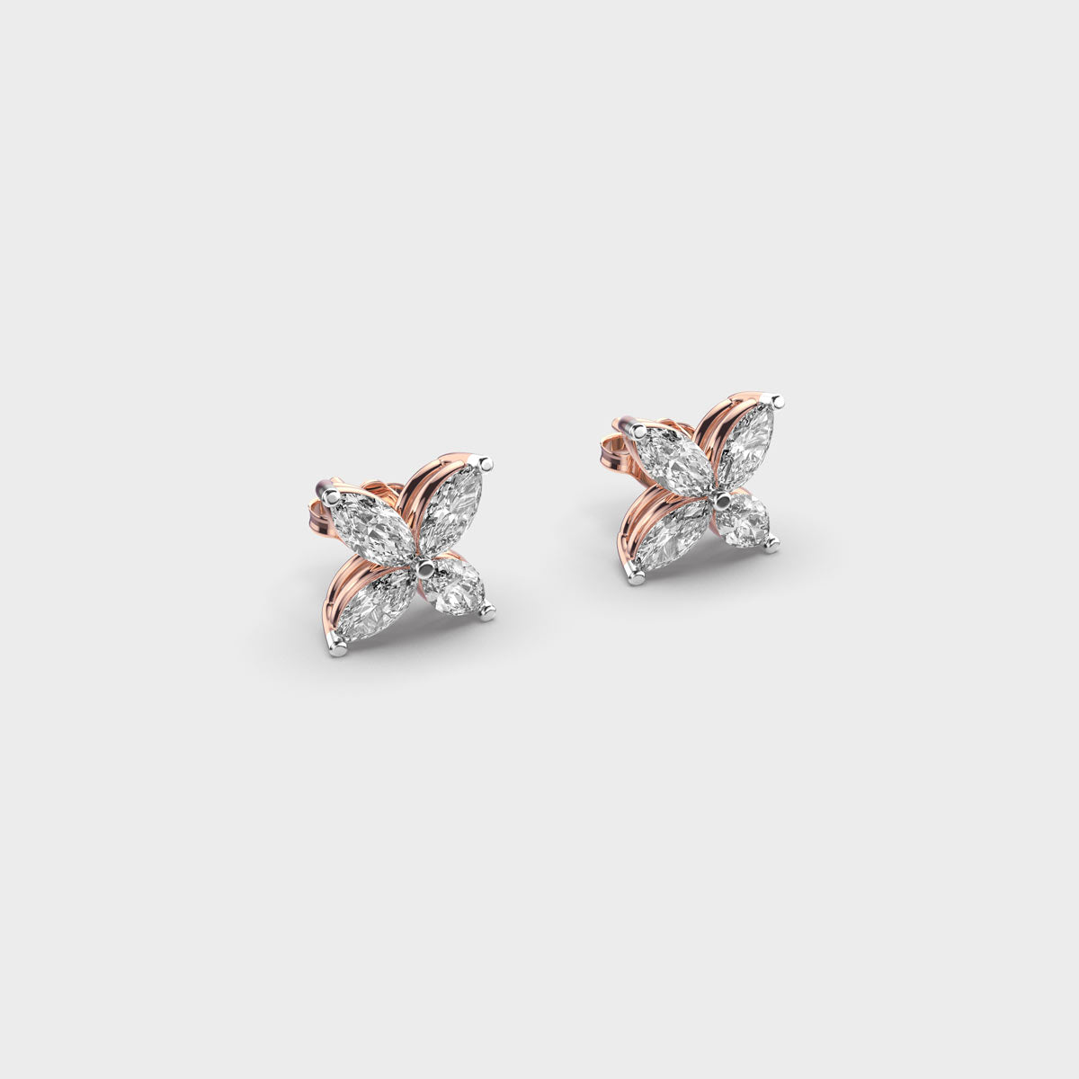 Petite Flora Diamond Studs