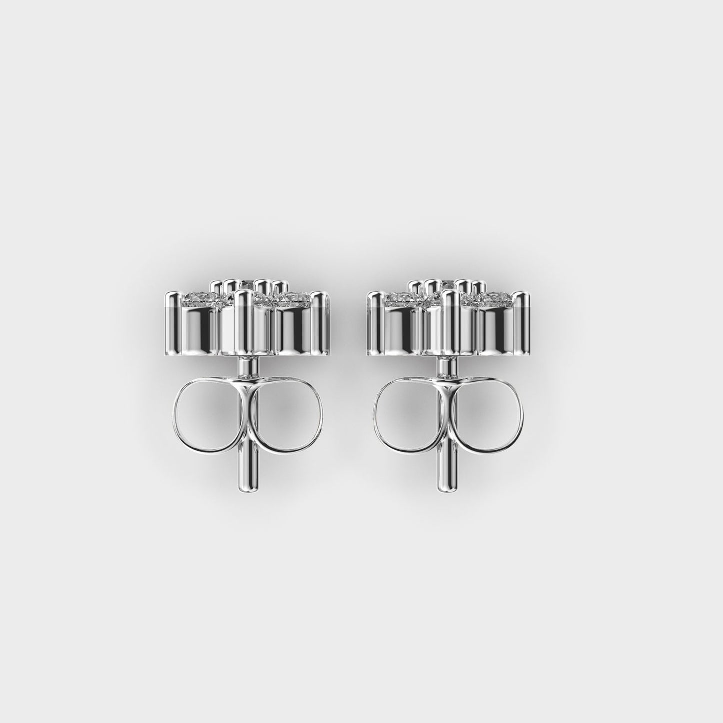 Blooming Peony Diamond Studs