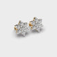 Blooming Peony Diamond Studs