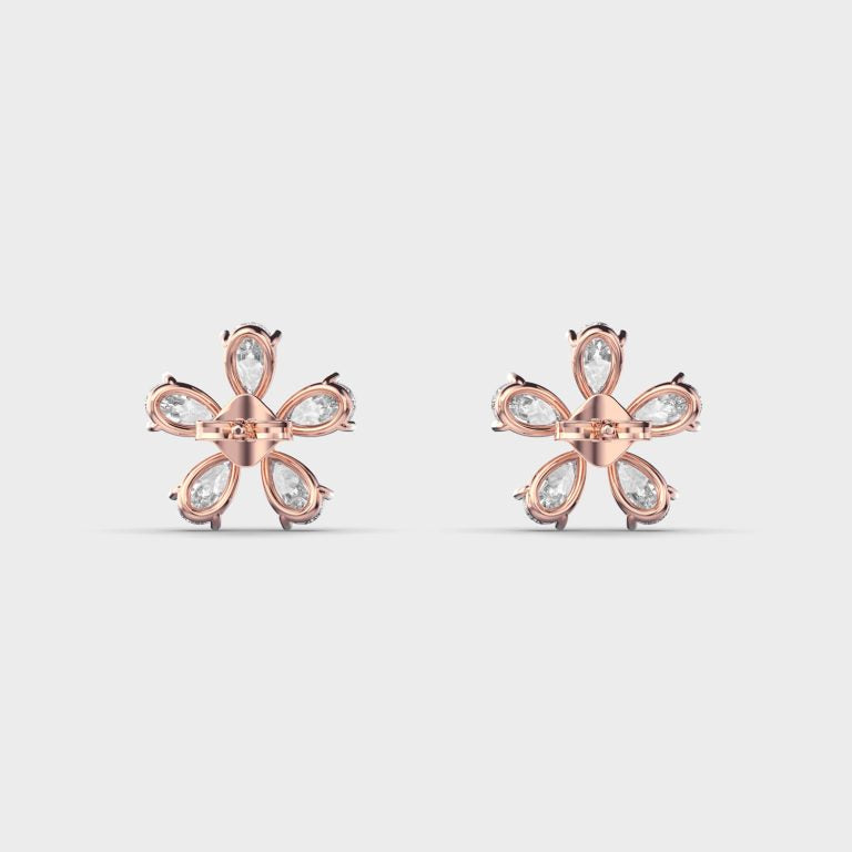 Simple Daisy Diamond Studs