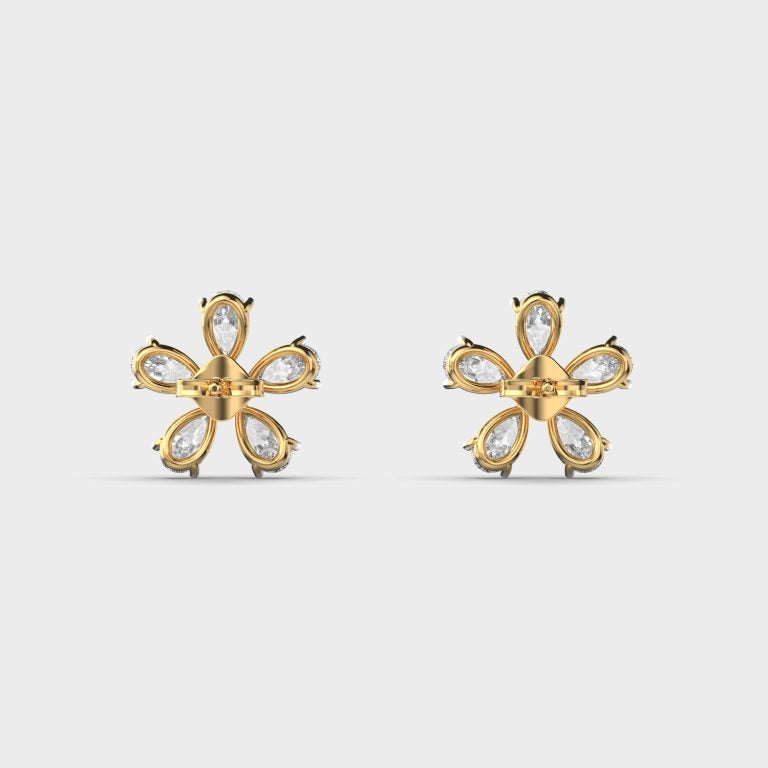 Simple Daisy Diamond Studs