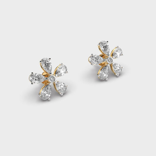 Simple Daisy Diamond Studs