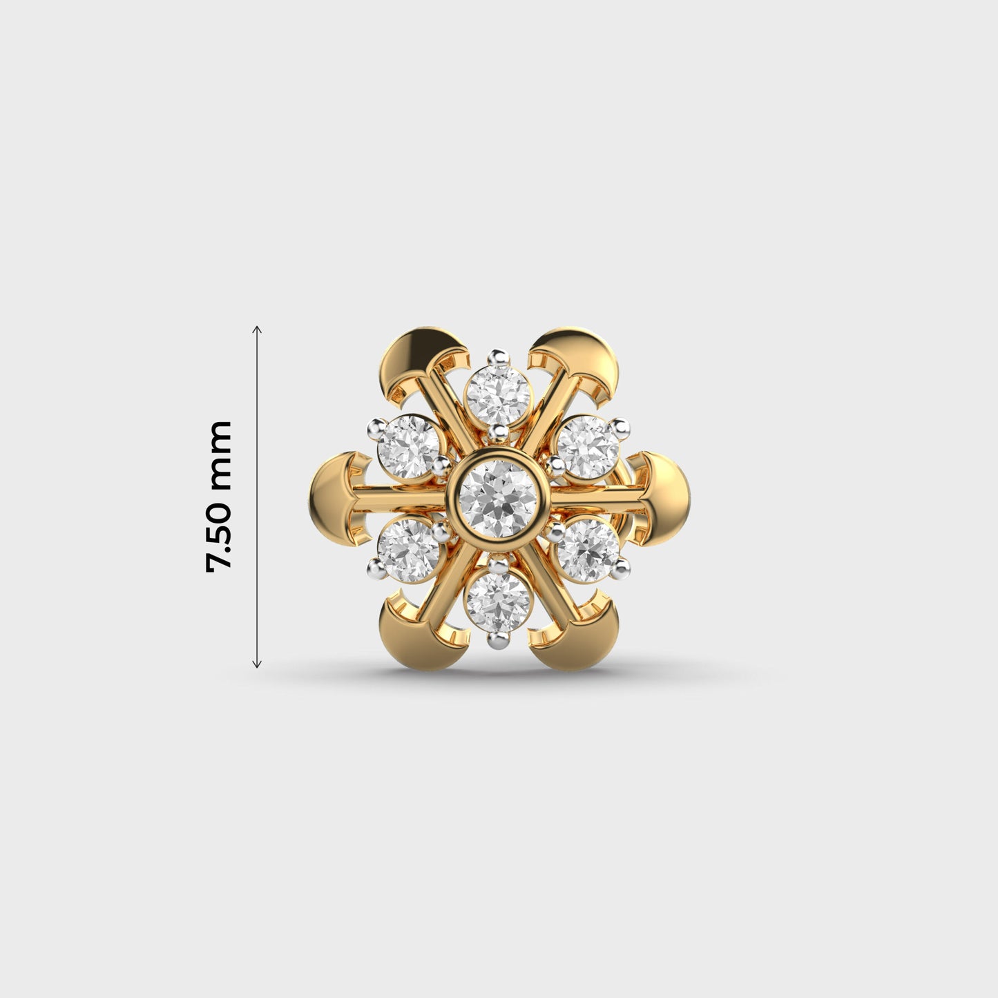 Radiant Sun Diamond Nosepin