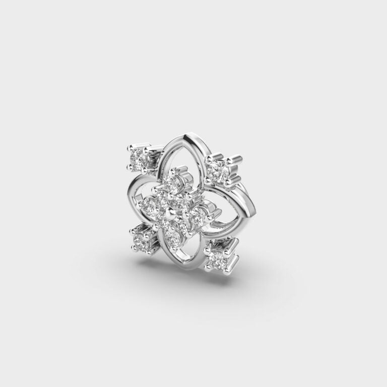 Enigmatic Floret Diamond Nosepin