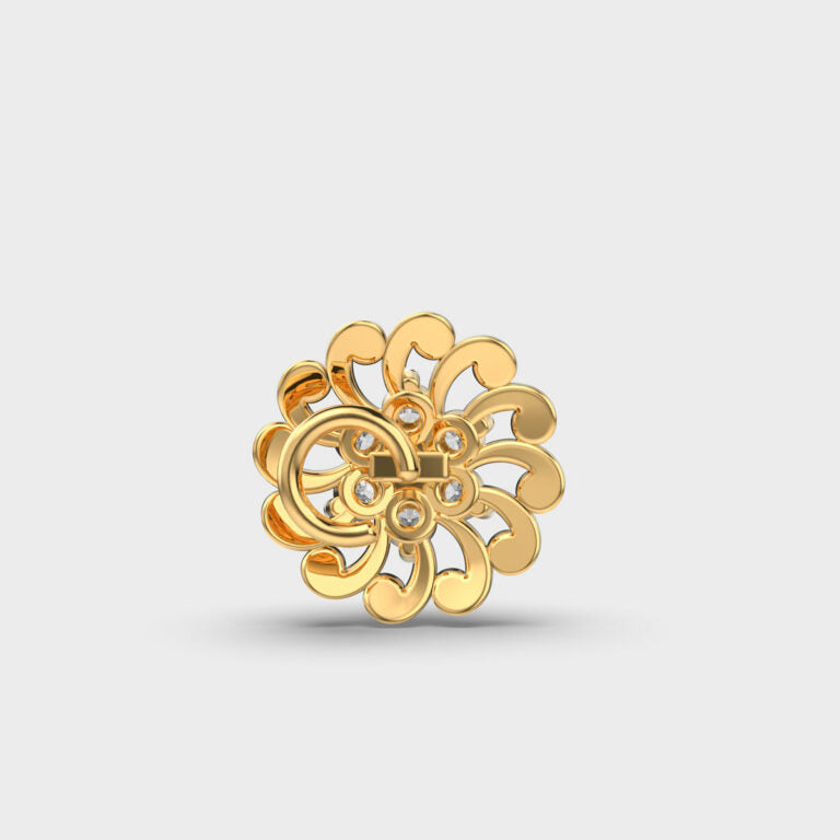 Swirling Disc Diamond Nosepin