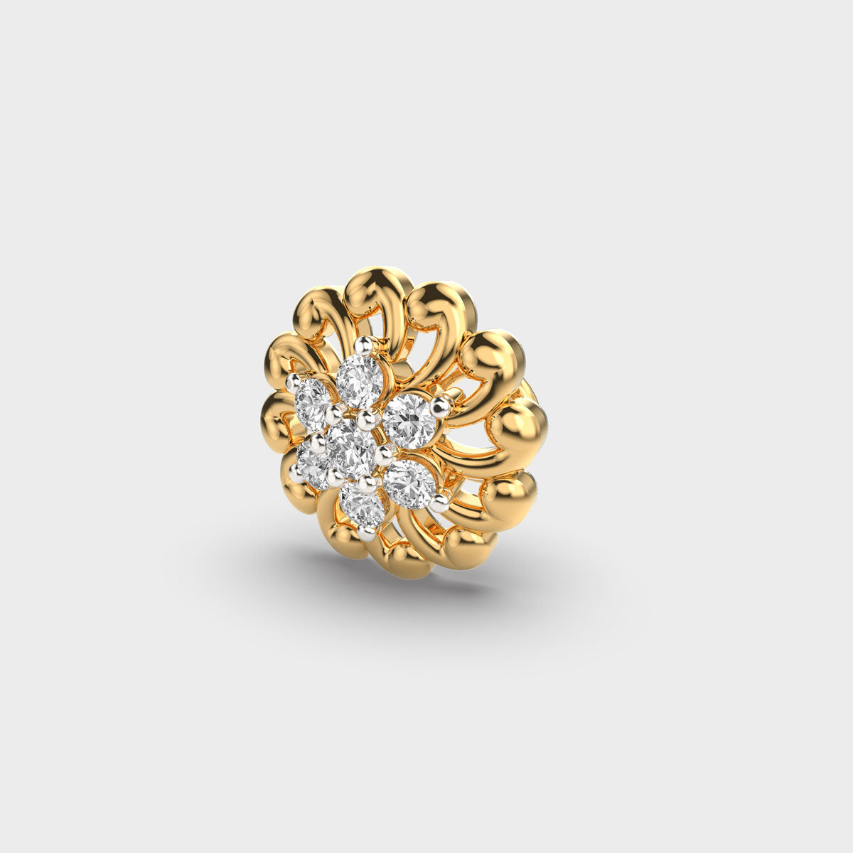 Swirling Disc Diamond Nosepin