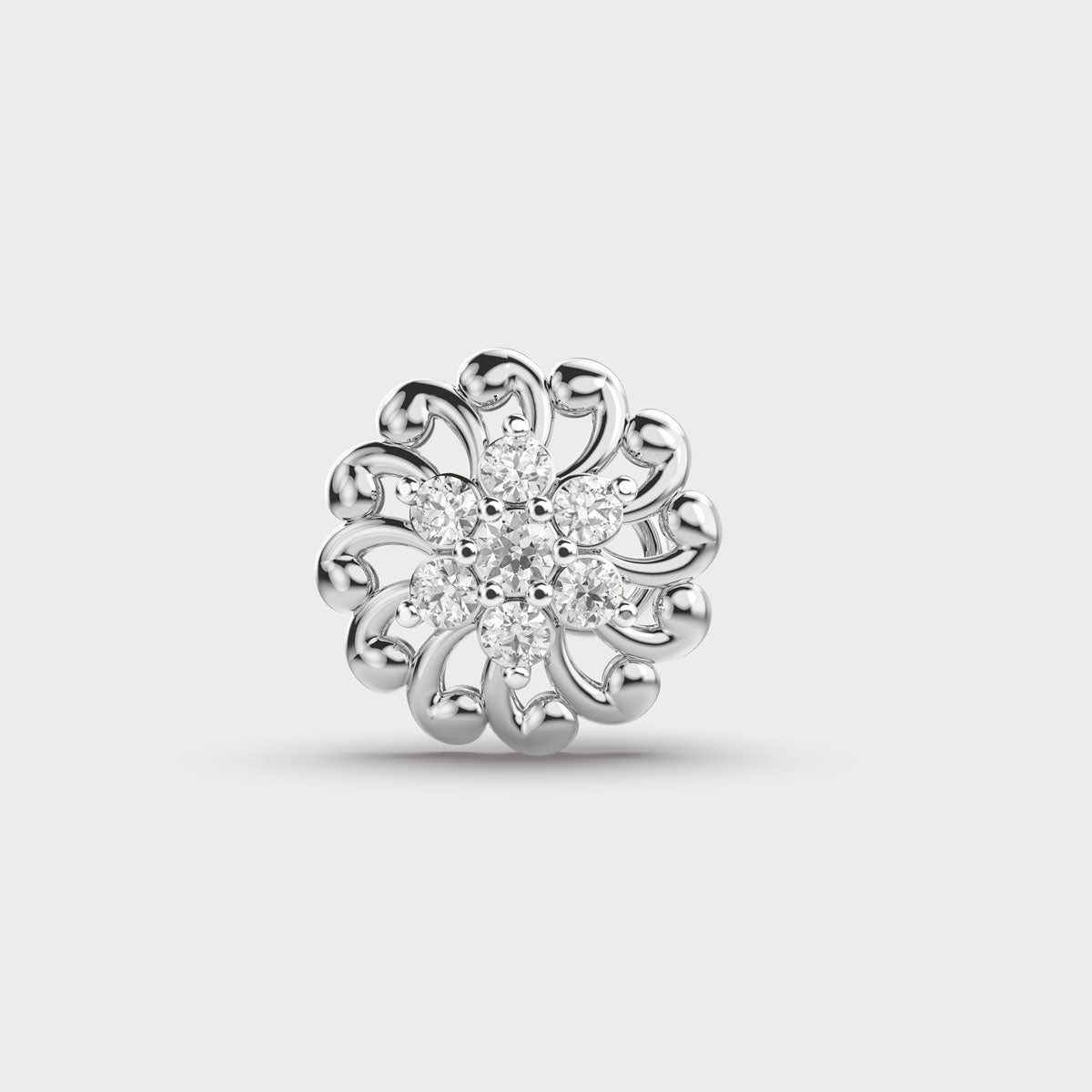 Swirling Disc Diamond Nosepin