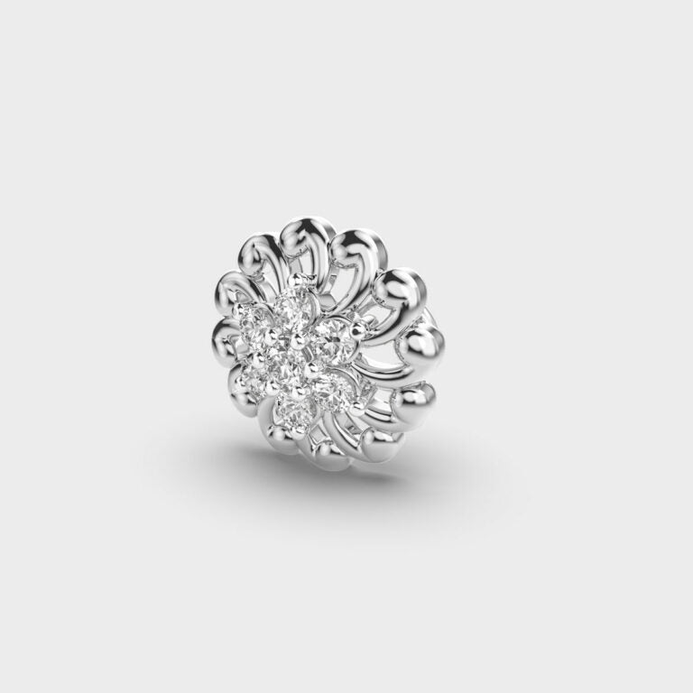 Swirling Disc Diamond Nosepin