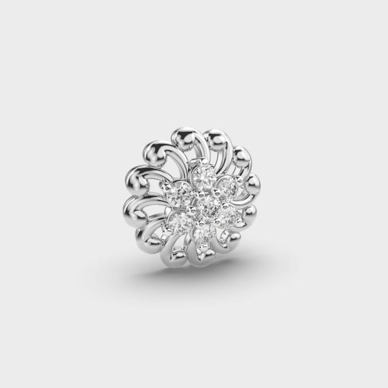 Swirling Disc Diamond Nosepin