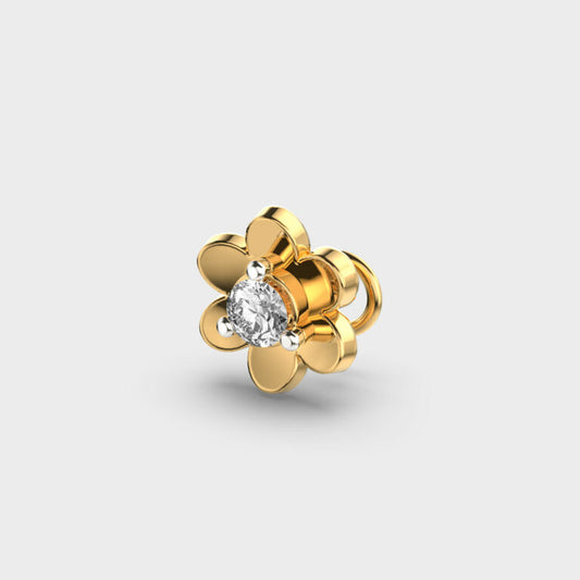 Dainty Blossom Diamond Nosepin